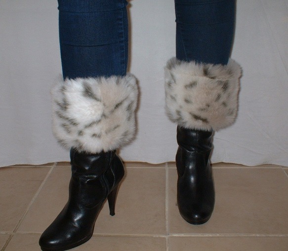 Snow Lynx Faux Fur Boot Toppers