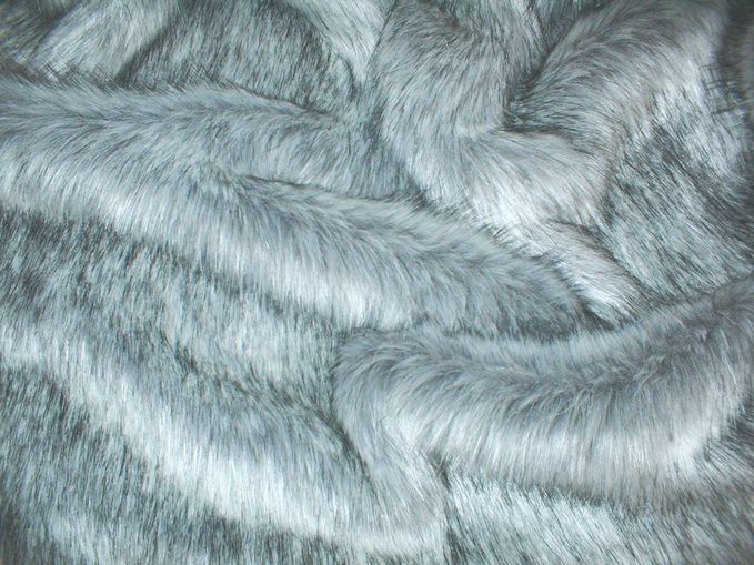 Silver Musquash Faux Fur Swatch