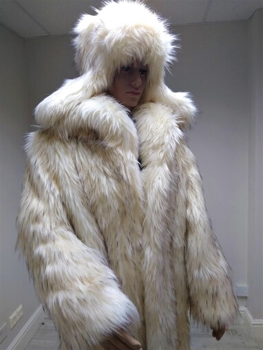 Himalaya Faux Fur Full Length Coat 
