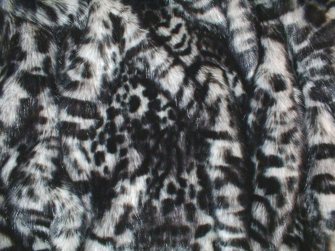 Panther Faux Fur Fabric Per Meter