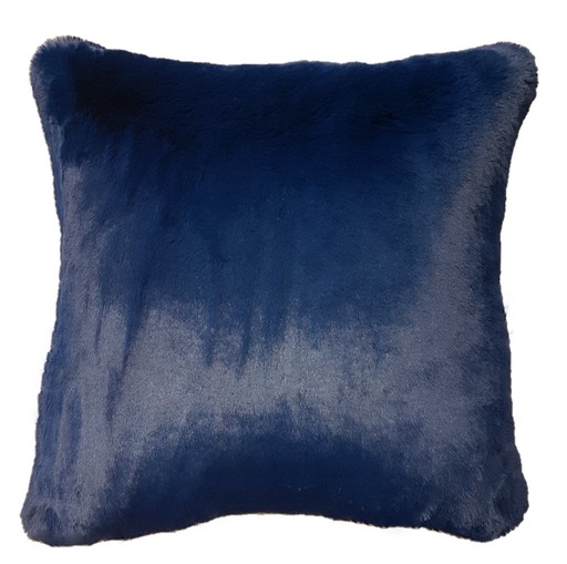 Petrol Blue Faux Fur Cushions