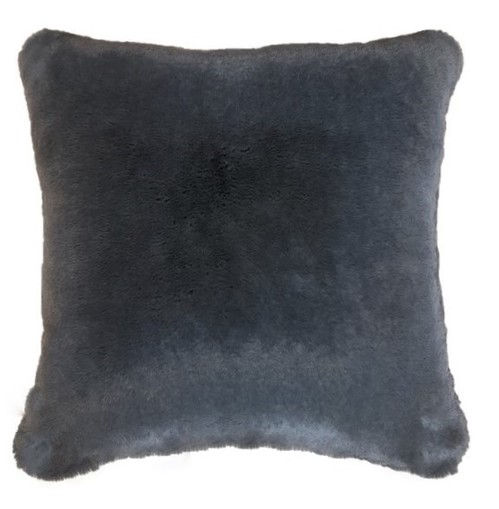 Slate Grey Faux Fur Cushions