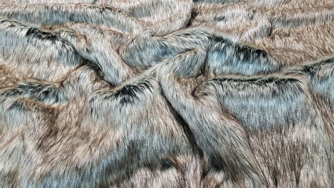 Timber Wolf Faux Fur Sleeping Bag 