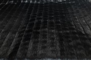 Black Pelted Faux Fur Fabric Per Meter