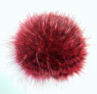 Scarlet Pimpernell Faux Fur Giant Pom Pom