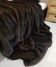 Brown Softee Faux Fur Fabric Per Meter