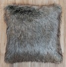 Timber Wolf Faux Fur Cushions