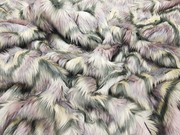 Lilac Chevron Faux Fur Fabric Per Meter Limited Edition