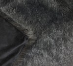 Charcoal Mink Faux Fur Throw