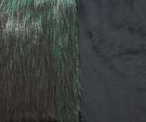 Emerald Black Faux Fur Throw