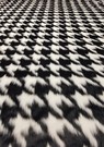 Tissavel Houndstooth Faux Fur Fabric Per Meter