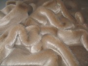 Honey Blonde Faux Fur Fabric Per Meter