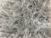 Mongolian Grey Faux Fur Swatch