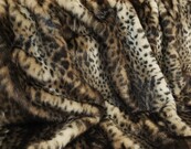 New Ocelot Faux Fur Fabric Per Meter