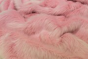 Sherbet Pink Faux Fur Throws 